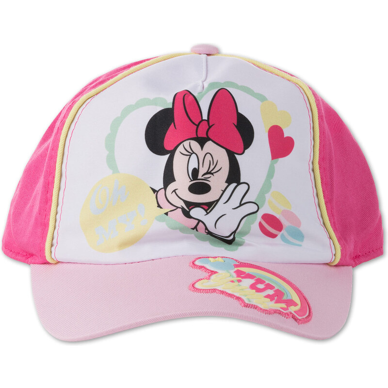 C&A Minnie Mouse Baseballcap in weiß / Rosa