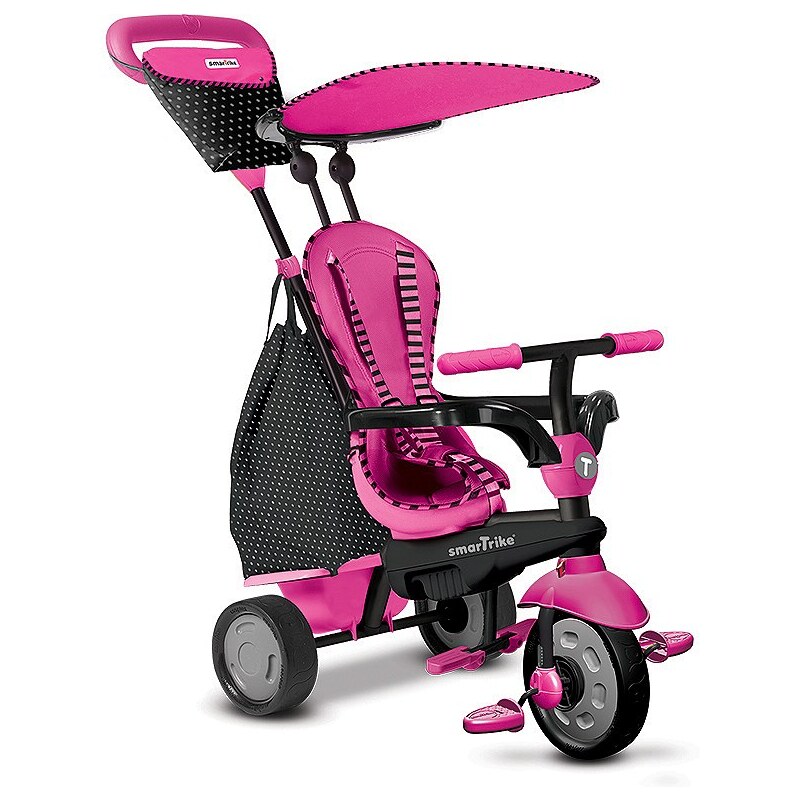 SmarTrike® Dreirad mit abnehmbarem Sonnenschutz, »Glow Touch Steering® 4 Trikes in 1 pink«