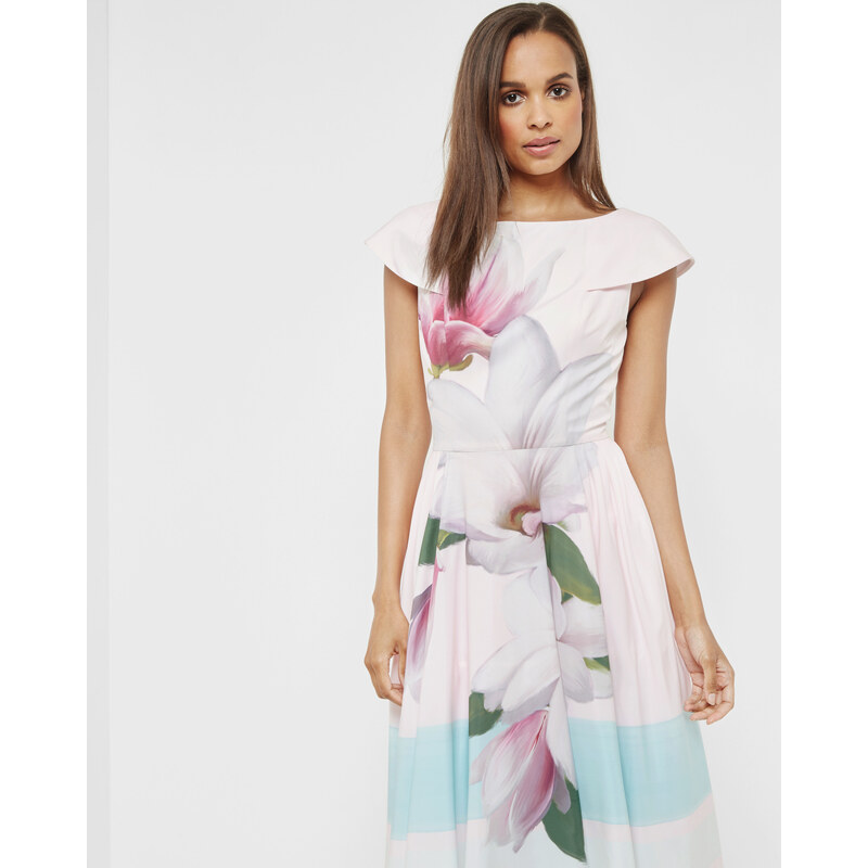 Ted Baker Kleid mit Magnolia Stripe-Print Pink