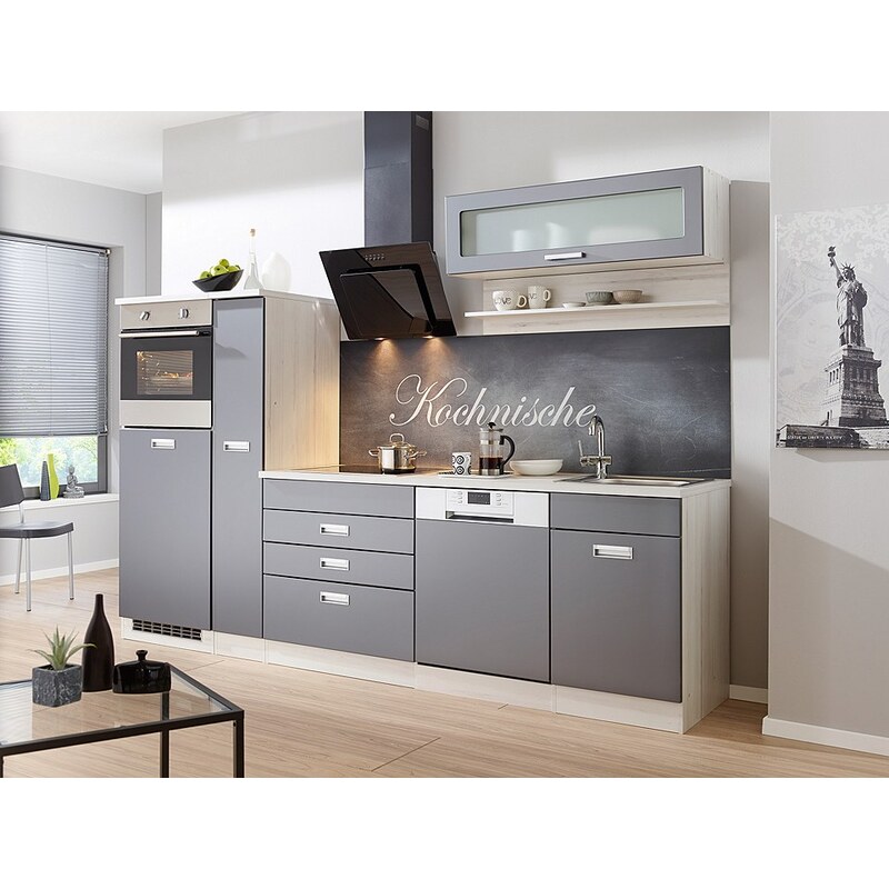 Küchenzeile mit E-Geräten »Fulda, Breite 280 cm«