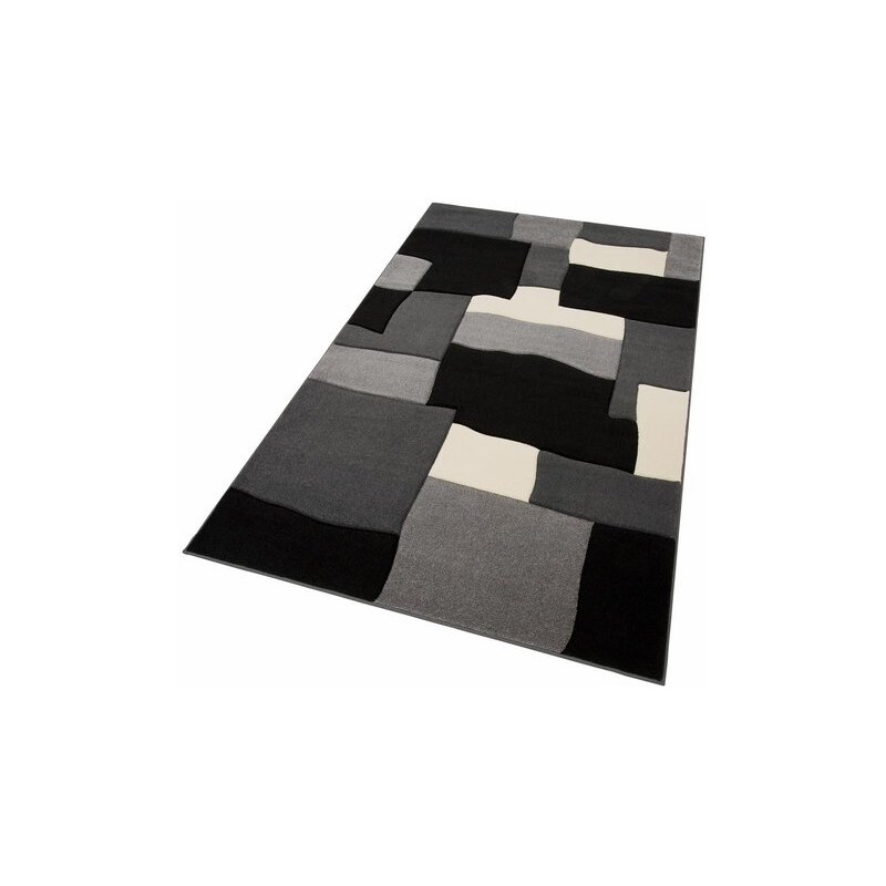 Teppich Collection Cora gewebt HOME AFFAIRE COLLECTION schwarz 1 (60x90 cm),2 (70x140 cm),3 (120x180 cm),4 (160x230 cm),5 (200x200 cm),6 (200x290 cm)