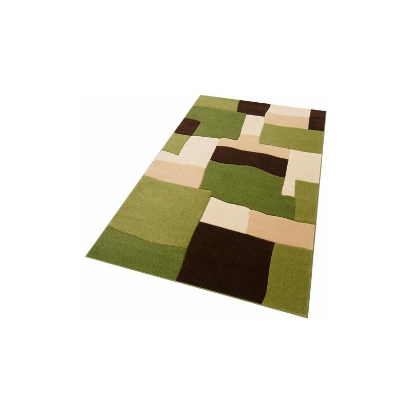 Teppich Collection Cora gewebt HOME AFFAIRE COLLECTION grün 1 (60x90 cm),2 (70x140 cm),3 (120x180 cm),4 (160x230 cm),5 (200x200 cm),6 (200x290 cm)