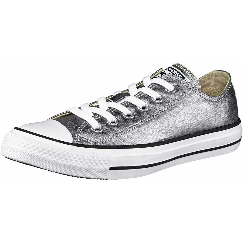 Große Größen: Converse Sneaker »Chuck Taylor All Star Ox Seasonal Metallic«, silberfarben, Gr.36-42