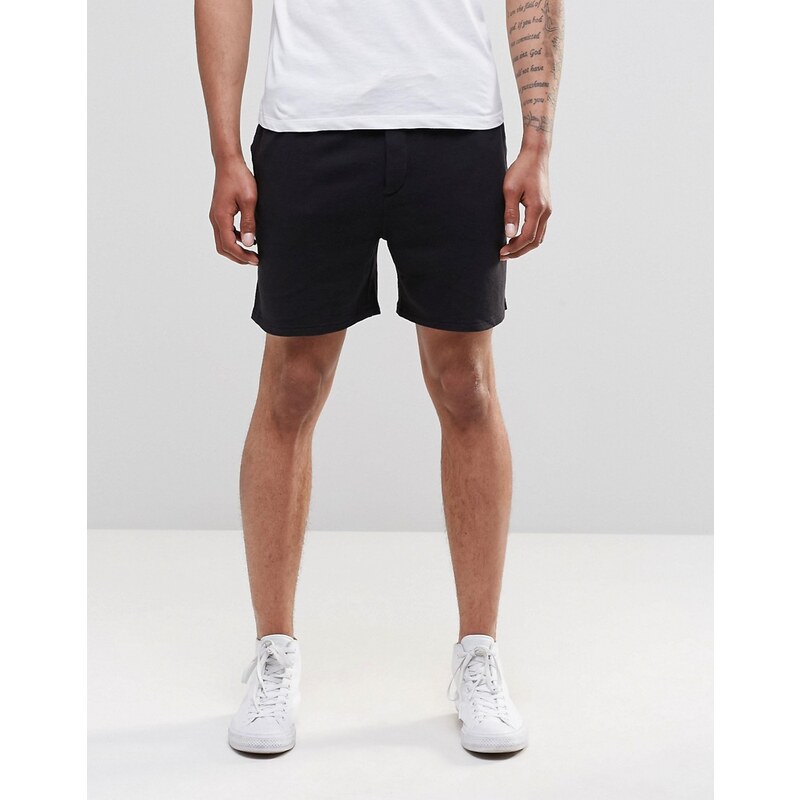 YMC - Shorts mit Tunnelzug aus Sweatshirtstoff - Schwarz