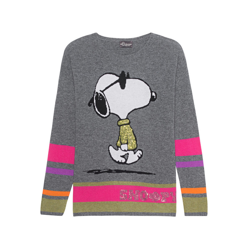 PRINCESS GOES HOLLYWOOD Snoopy & Stripes Anthra Melange