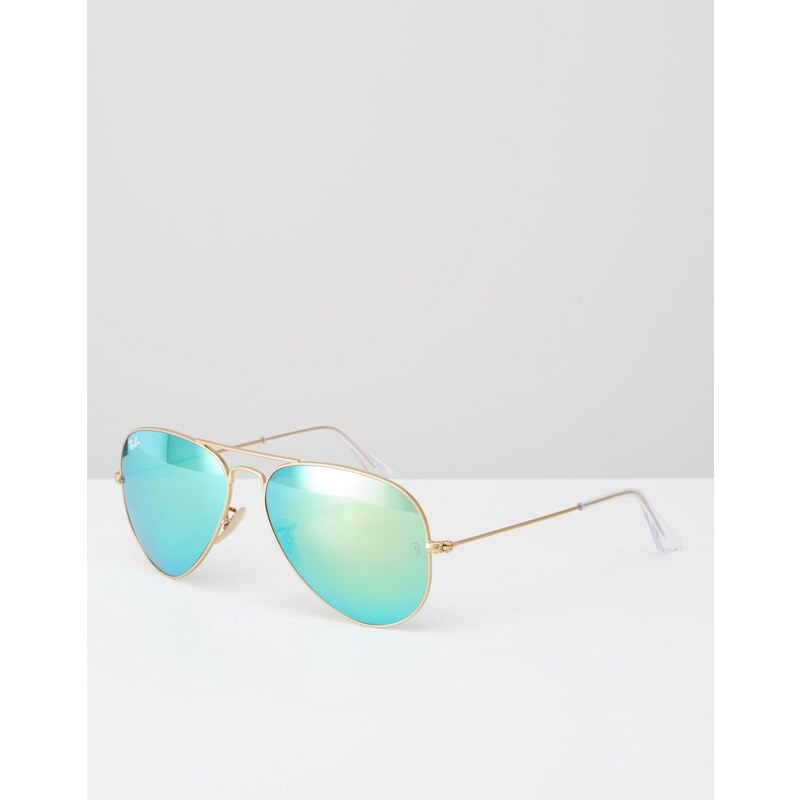Ray-Ban - Piloten-Sonnenbrille mit verspiegelten Gläsern, 0RB3025 - Gold