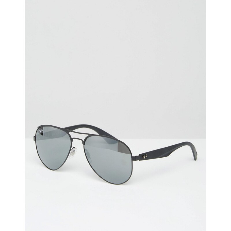 Ray-Ban - Piloten-Sonnenbrille mit verspiegelten Gläsern, 0RB3523 - Schwarz