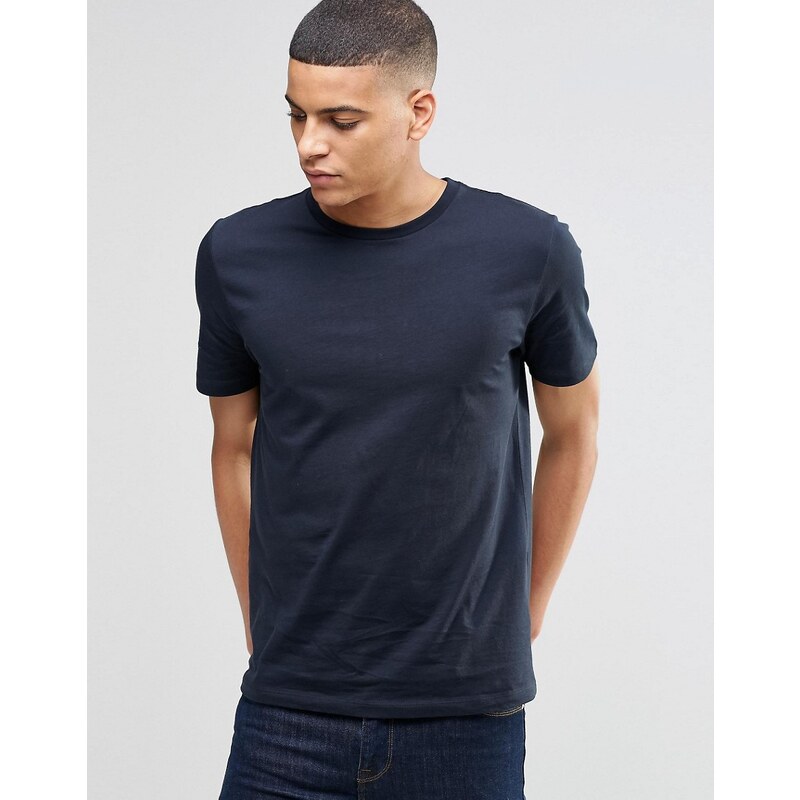 Reiss - T-Shirt mit Rundhalsausschnitt - Marineblau