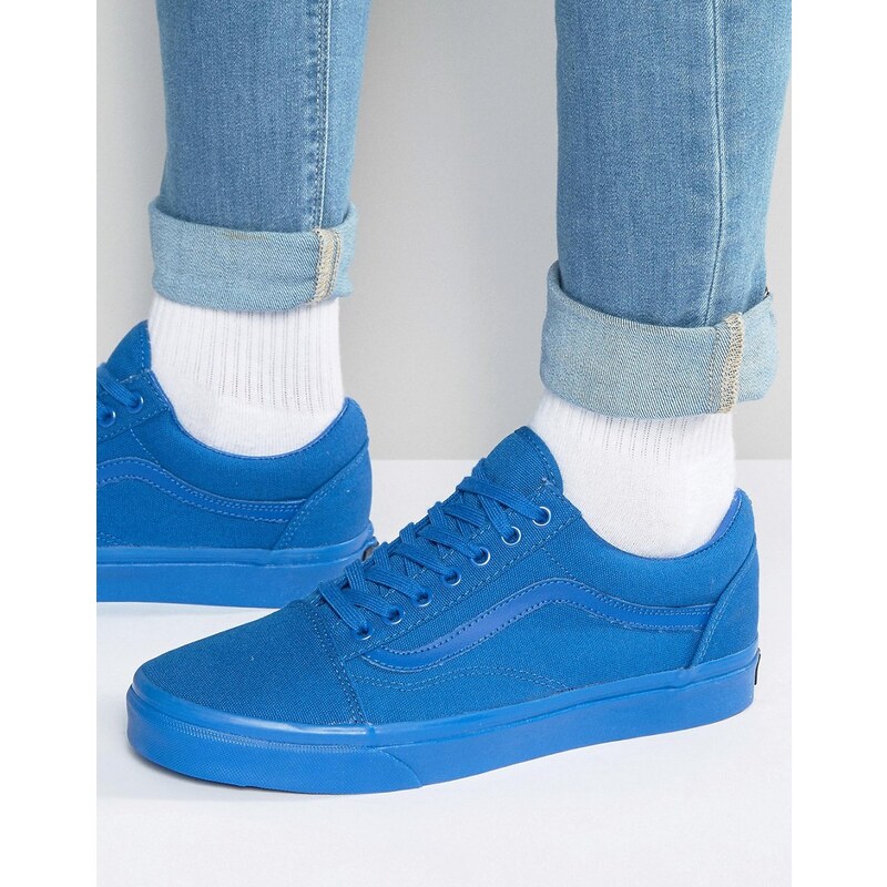 Vans - Old Skool - Schwarzweiße Sneaker, V4OJ5XT - Blau