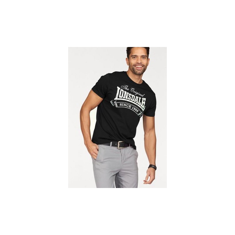 LONSDALE T-Shirt schwarz M (48/50),S (44/46),XL (56/58)