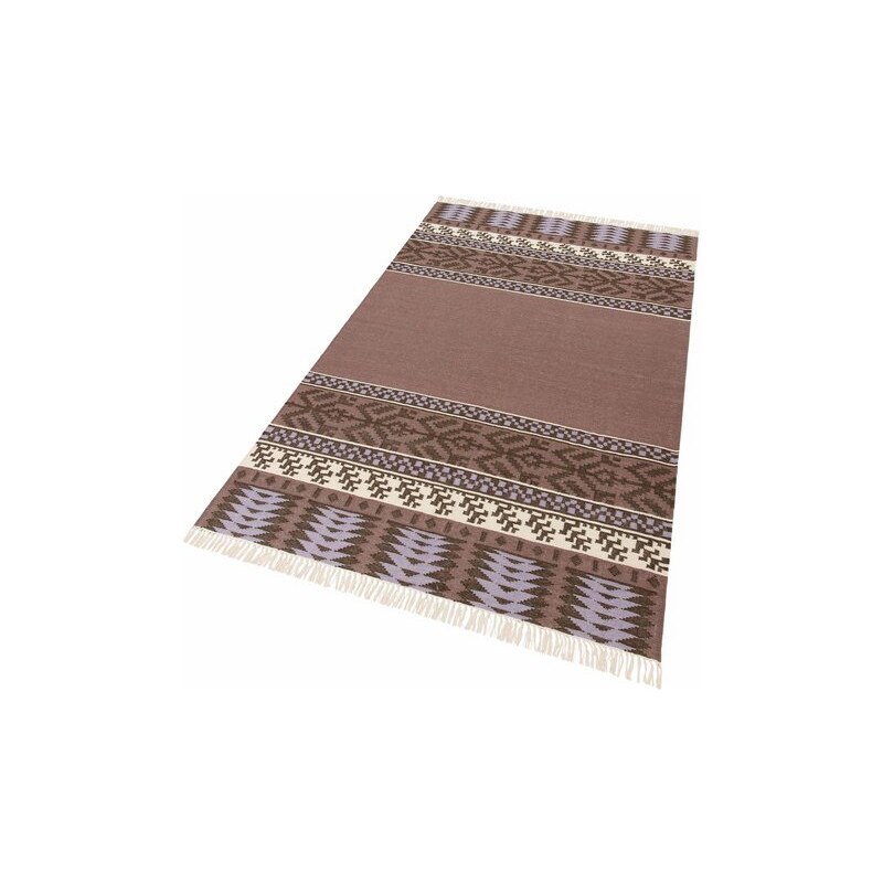 HOME AFFAIRE COLLECTION Teppich Collection Pinar handgewebt aus recycltem PET braun 1 (60x90 cm),3 (120x180 cm),4 (160x230 cm),5 (200x200 cm)