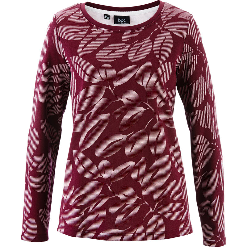 bpc bonprix collection Sweatshirt langarm in rot (Rundhals) für Damen von bonprix