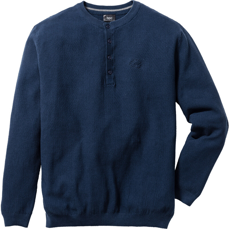 bpc bonprix collection Pullover Regular Fit langarm in blau für Herren von bonprix