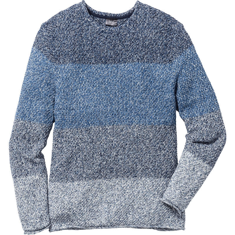 bpc bonprix collection Pullover im Regular Fit langarm in blau für Herren von bonprix
