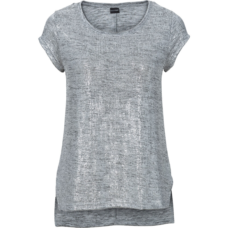 BODYFLIRT Glitzer-Shirt in grau für Damen von bonprix