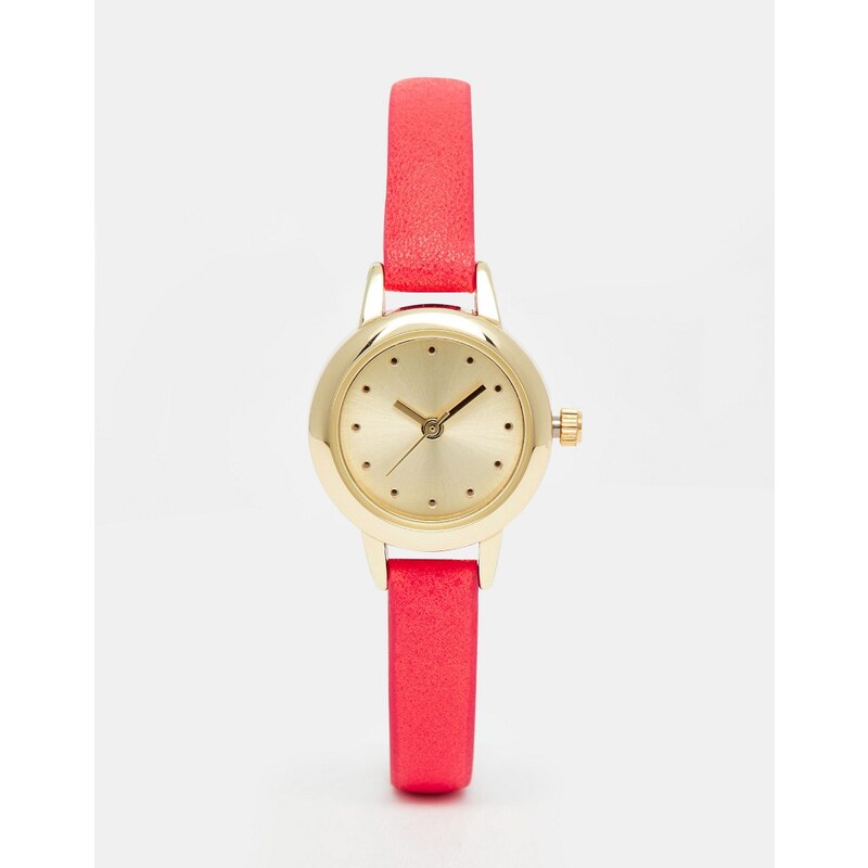 ASOS - Mini-Uhr mit schmalem Armband - Rosa