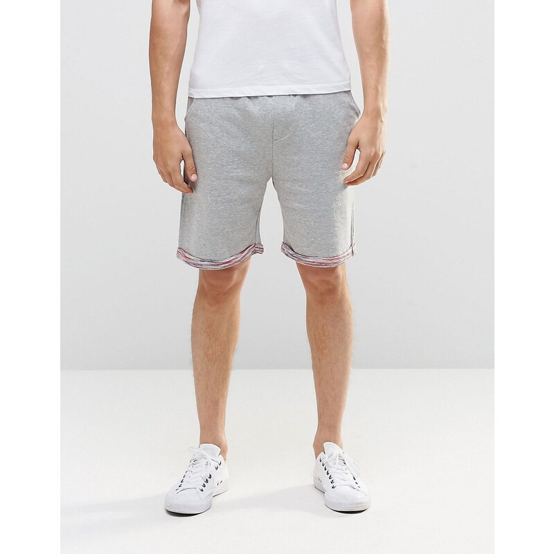 Native Youth - Loopback-Shorts mit Space-Dye-Muster - Grau
