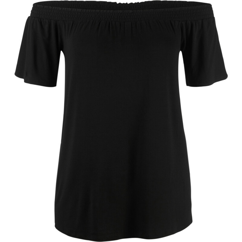 TRIANGLE Off-Shoulder-Shirt aus Viskosestretch