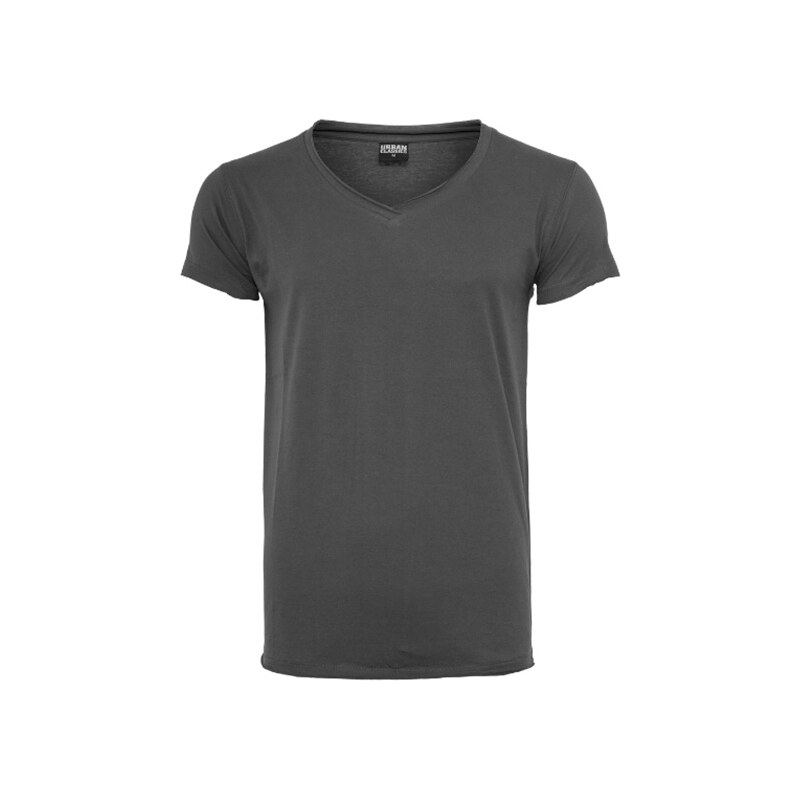 Urban Classics T-Shirt mit leichtem V-Ausschnitt - Dunkelgrau - XXL