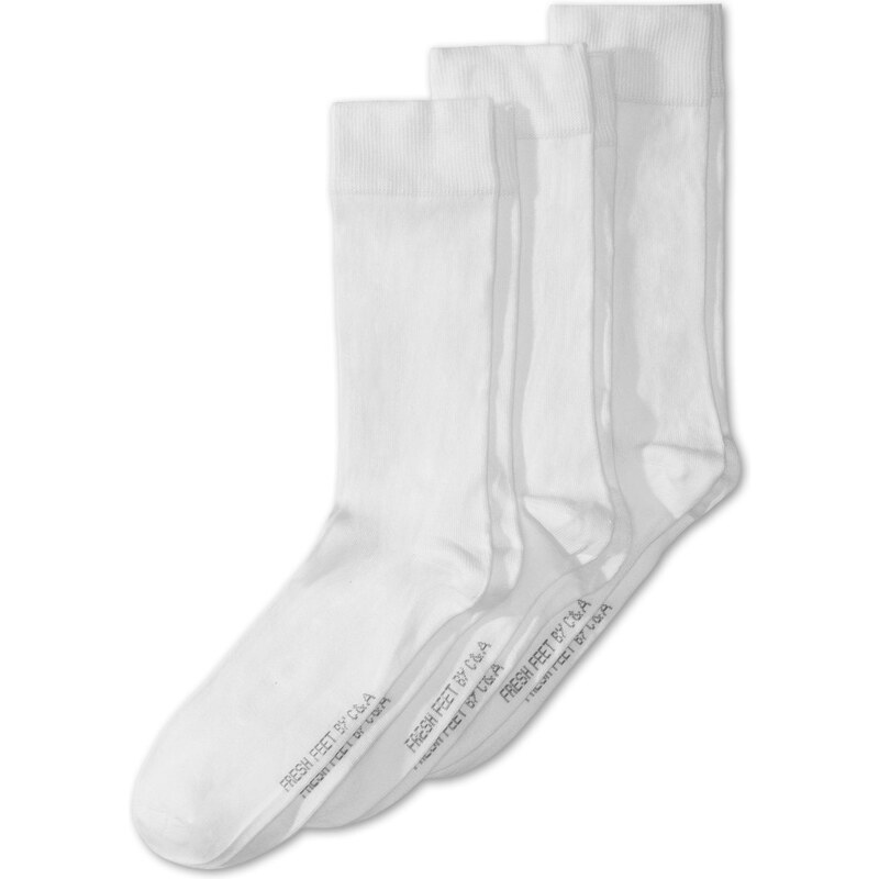 C&A Fresh Feet Socken aus Bio-Baumwolle in weiß