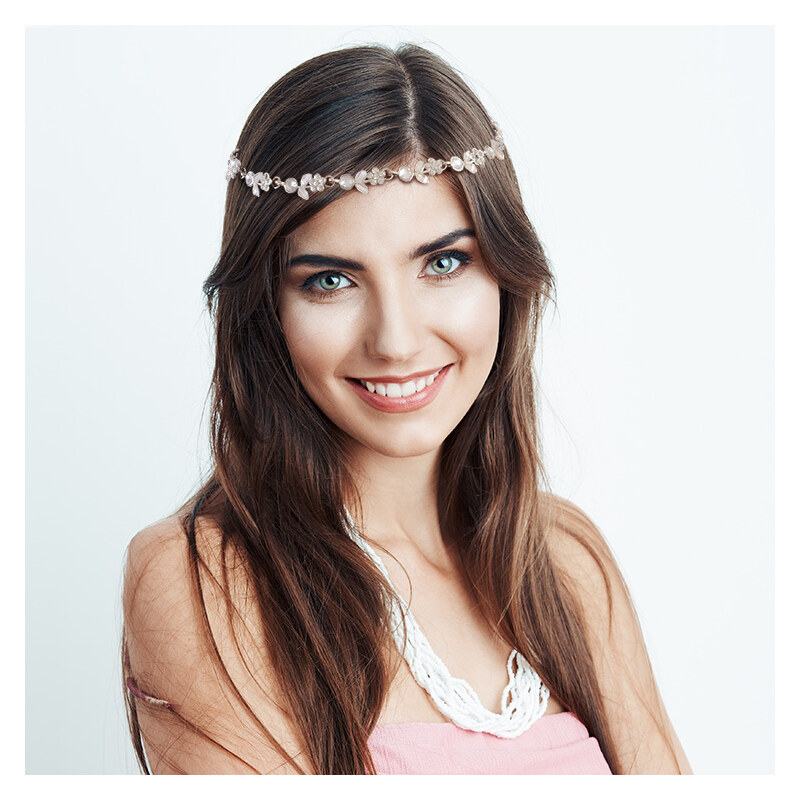 Lesara Florales Haarband mit elastischem Einsatz