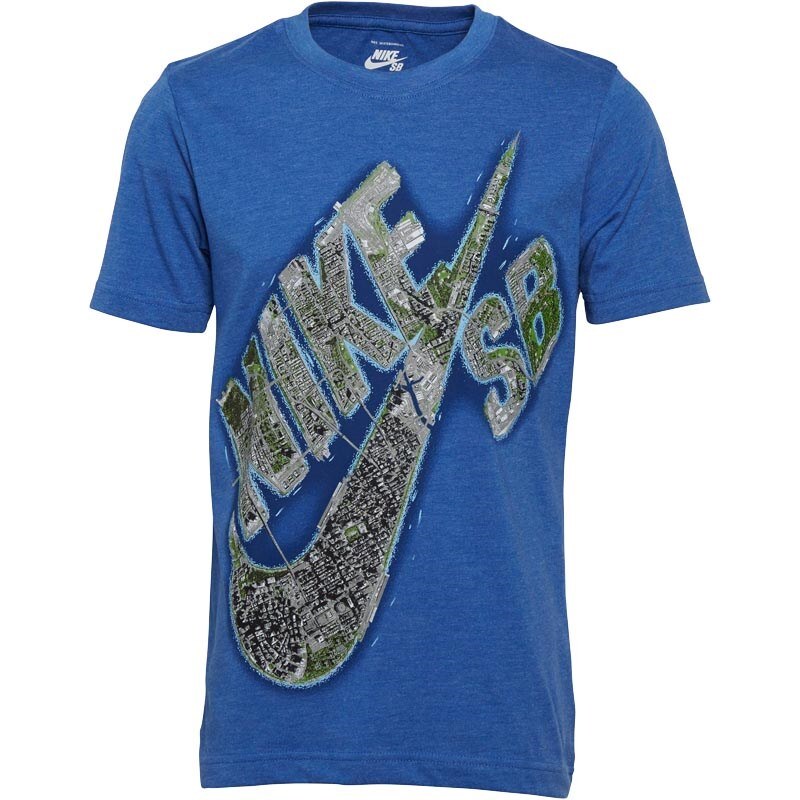 MA-1 Nike SB Jungen City Game T-Shirt Blau