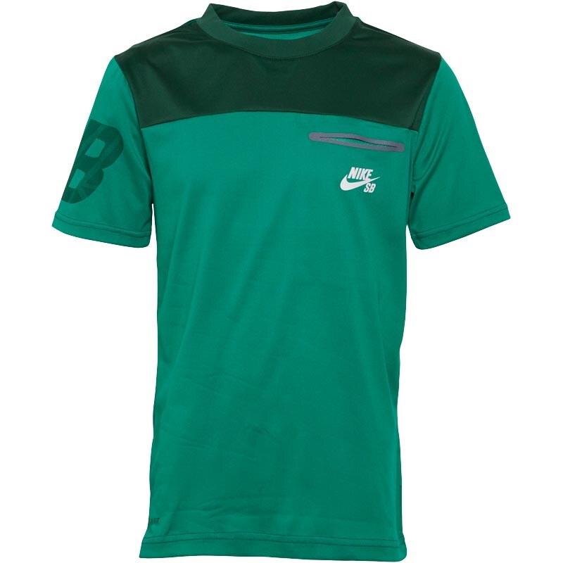 MA-1 Nike SB Jungen Fractile Yolk Lucid T-Shirt Grün