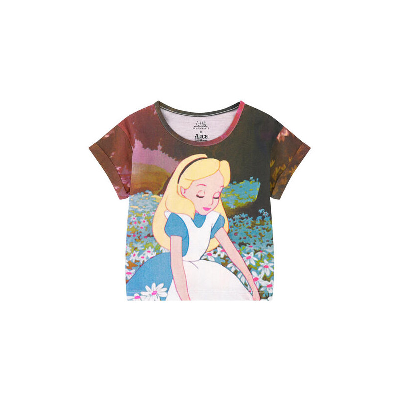 Little Eleven Paris Kurz-T-Shirt Alice im Wunderland