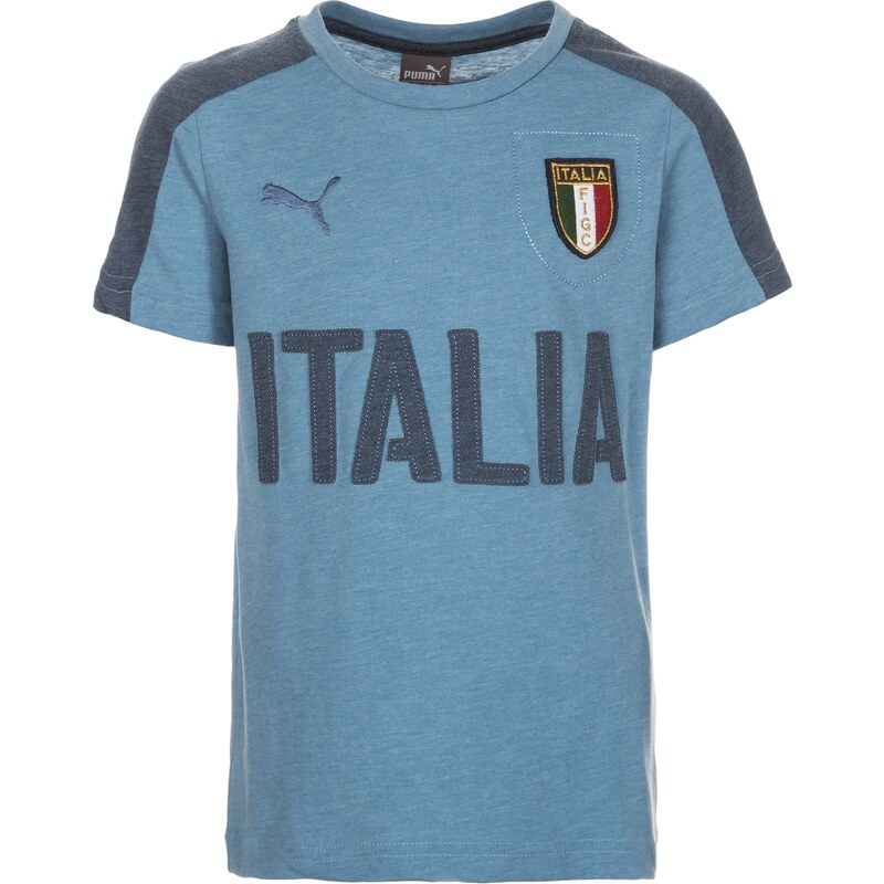 PUMA FIGC Italien Azzurri Graphic T Shirt EM 2016 Kinder