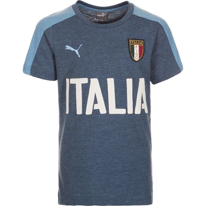 PUMA FIGC Italien Azzurri Graphic T Shirt EM 2016 Kinder