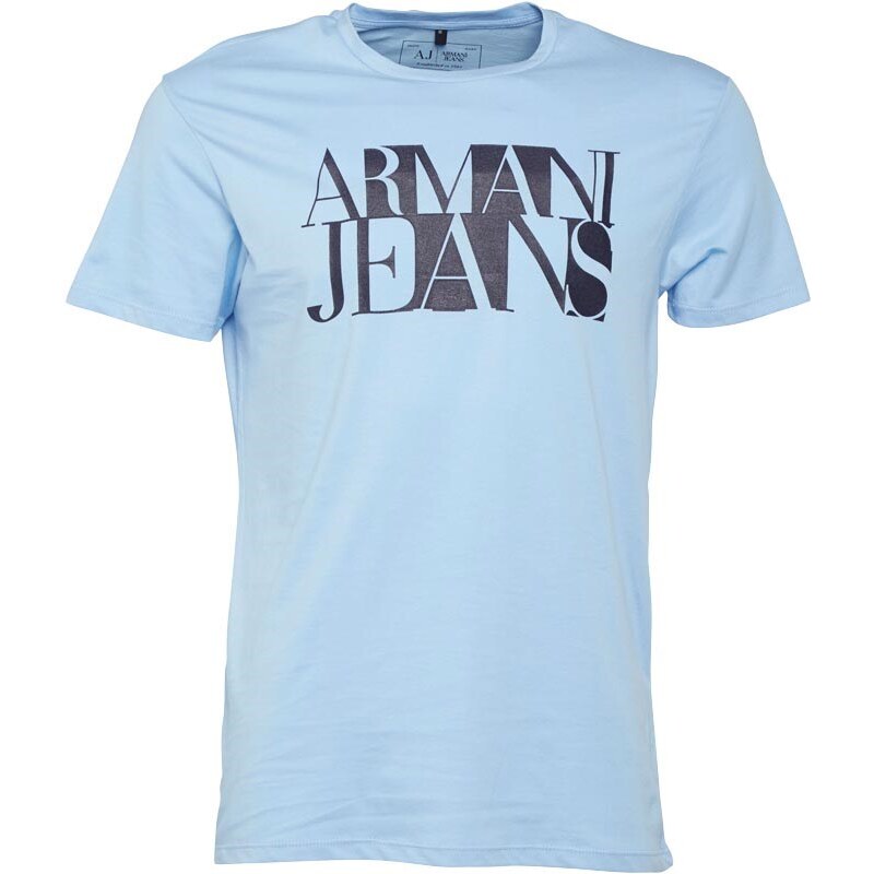 Armani Jeans Herren Logo T-Shirt Blau