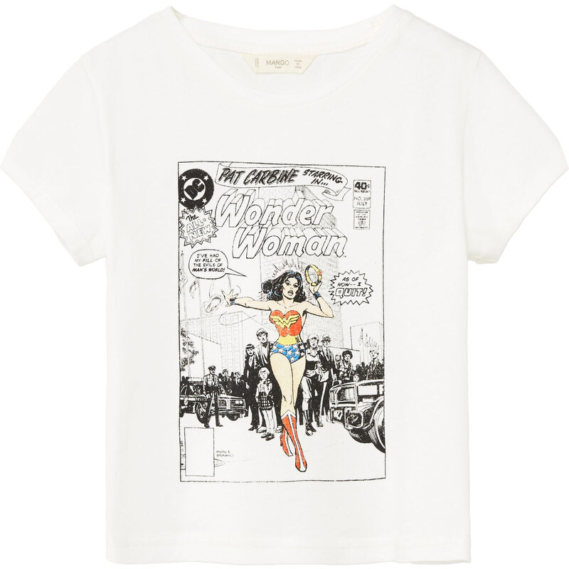 MANGO KIDS Baumwoll-T-Shirt Wonder Woman