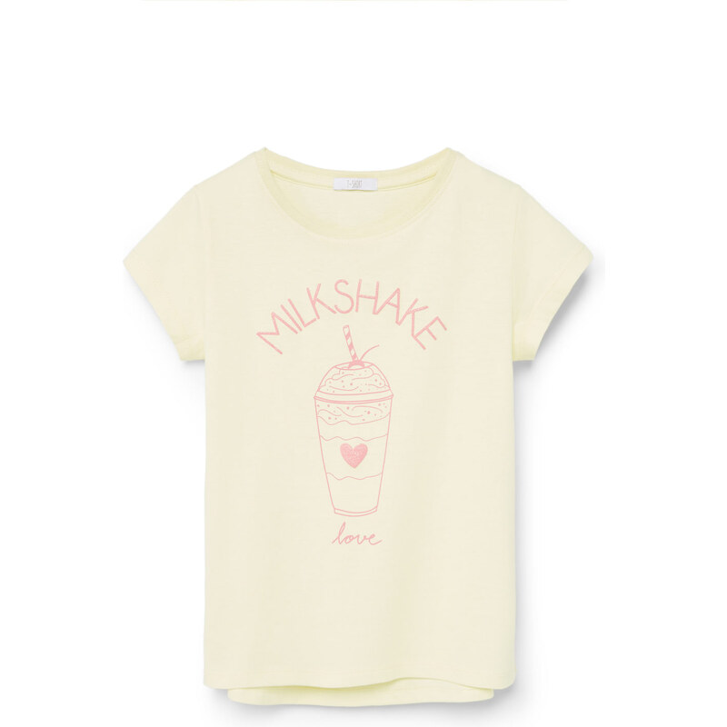 MANGO KIDS Baumwoll-T-Shirt Mit Bildaufdruck