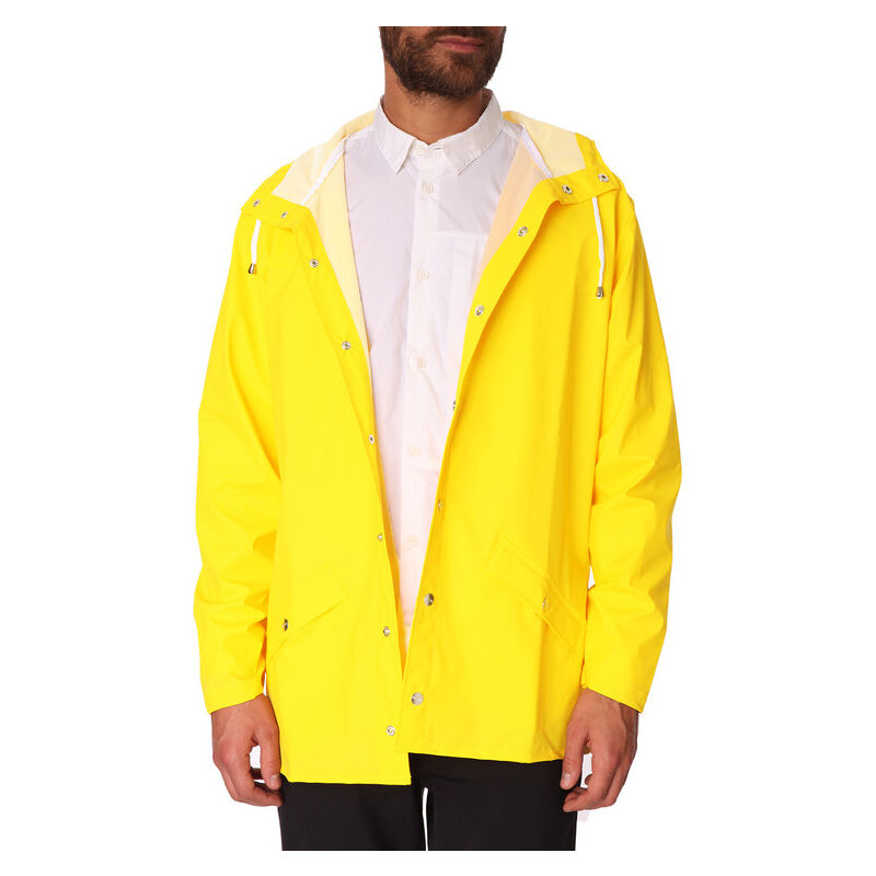 RAINS Gelber Regenmantel Jacket