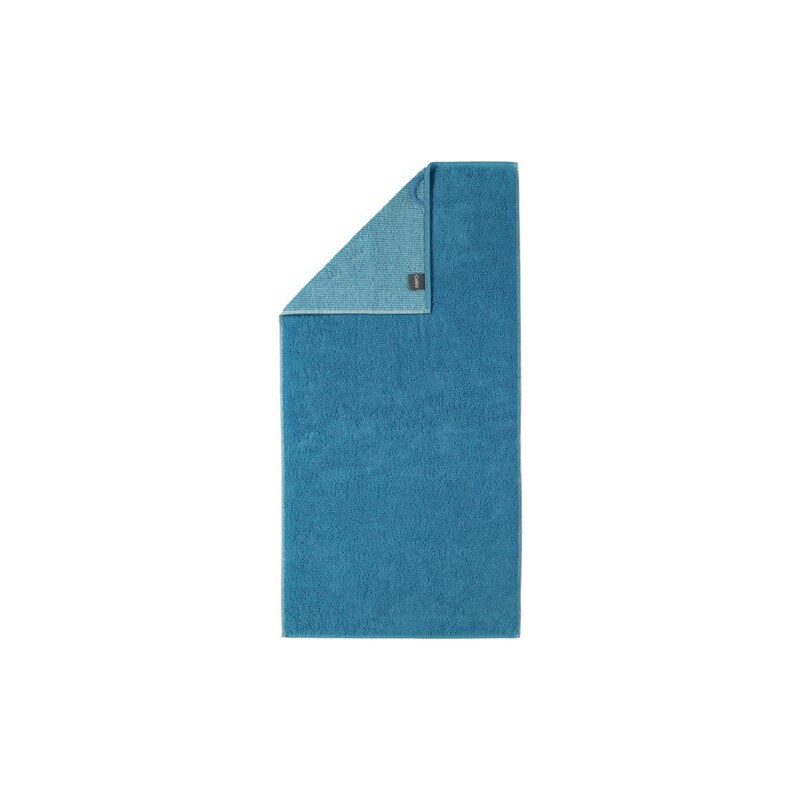 Handtücher Cawö Quadro mit Wendeseite CAWÖ blau 2x 50x100 cm