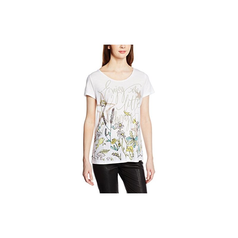 FROGBOX Damen T-Shirt With Animal-flowers