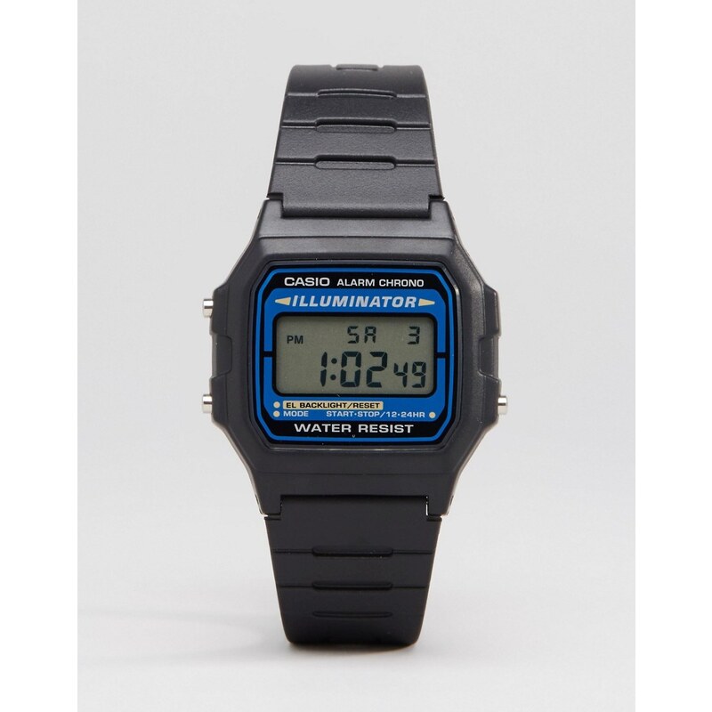 Casio - F105W-1AUZ - Digitale Armbanduhr in Schwarz - Schwarz