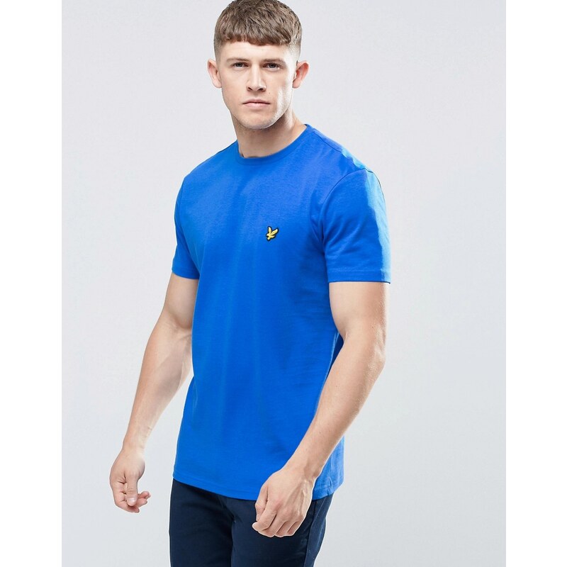 Lyle & Scott - Blaues T-Shirt mit Adler-Logo In Blu - Blau