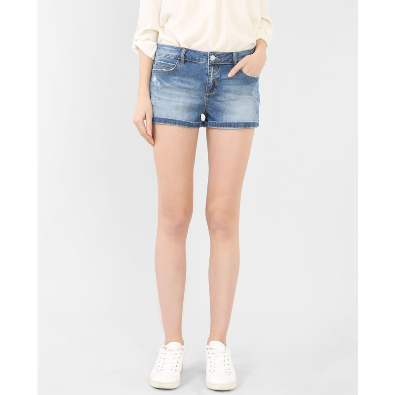 Mini-Jeansshorts Denimblau, Größe 38 -Pimkie- Mode für Damen