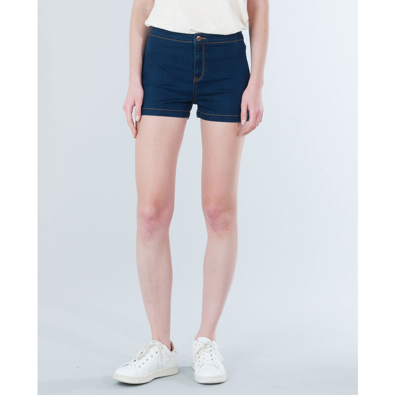 Mini-Shorts mit hoher Taille Blau, Größe 38 -Pimkie- Mode für Damen