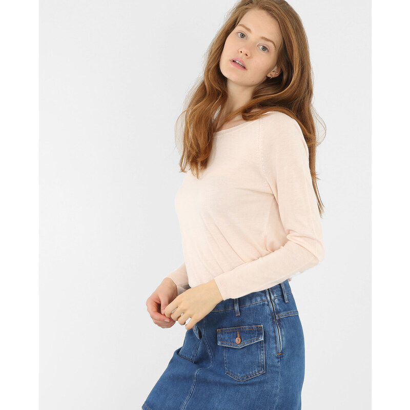 Leichter, einfacher Pullover Zartrosa, Größe M -Pimkie- Mode für Damen