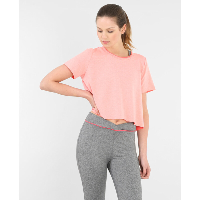 Crop T-Shirt Zartrosa, Größe L -Pimkie- Mode für Damen