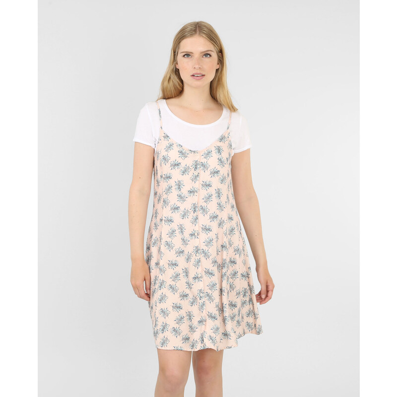 Bedrucktes Trapez-Kleid Zartrosa, Größe 34 -Pimkie- Mode für Damen