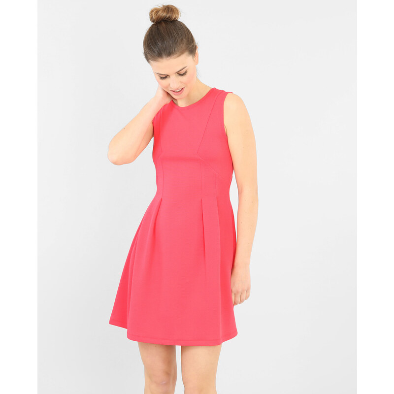 Skater-Kleid aus strukturiertem Material Pink, Größe M -Pimkie- Mode für Damen