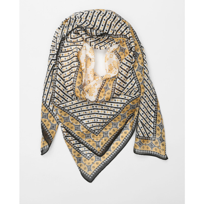 Feines bedrucktes Halstuch Naturweiß, Größe 00 -Pimkie- Mode für Damen
