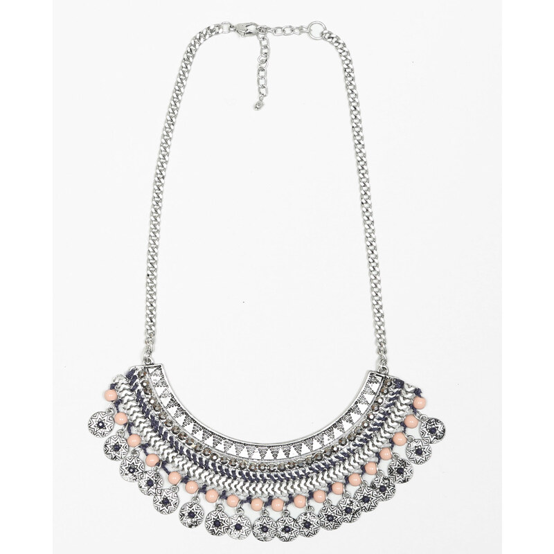 Halbmond-Halskette Silberig, Größe 00 -Pimkie- Mode für Damen