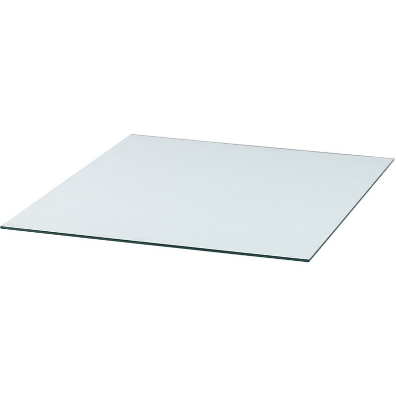 Glasbodenplatte »Rechteck«, 85 x 100 cm, transparent, zum Funkenschutz
