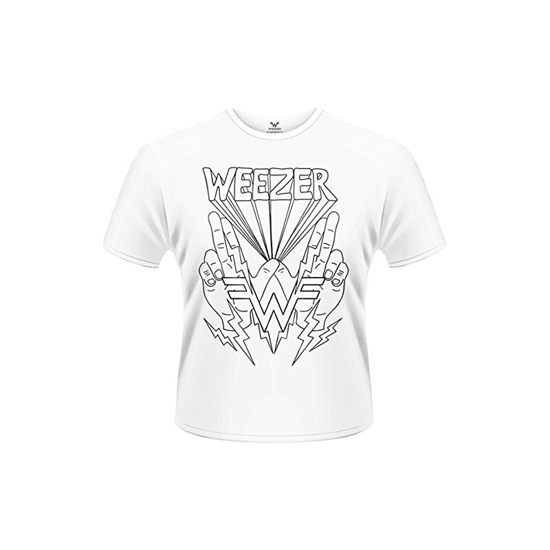 Plastichead Herren T-Shirt Weezer Lightning Hands