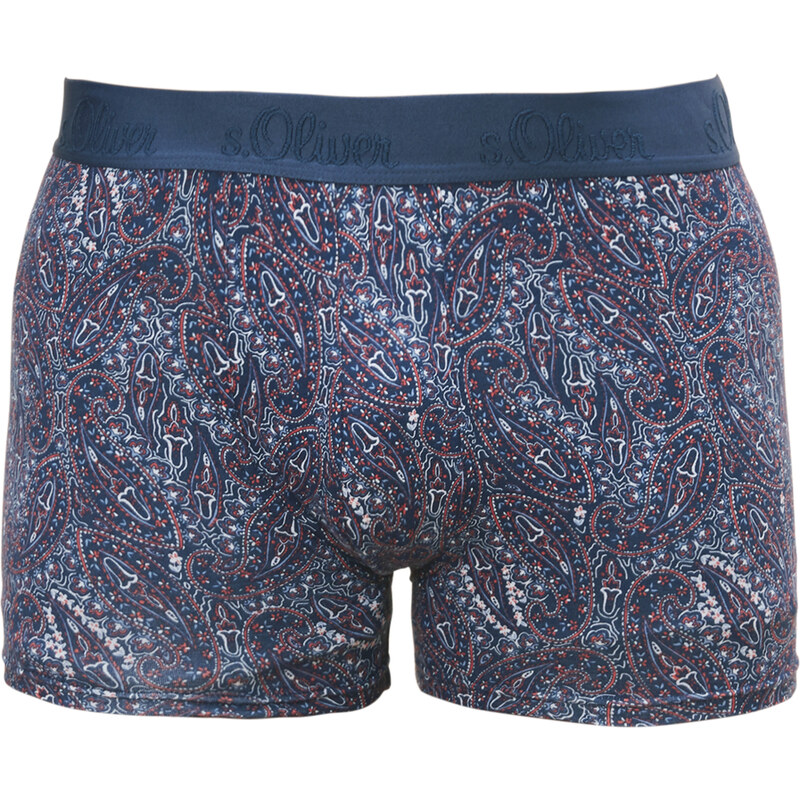 s.Oliver Jersey-Boxershorts mit Paisley-Muster