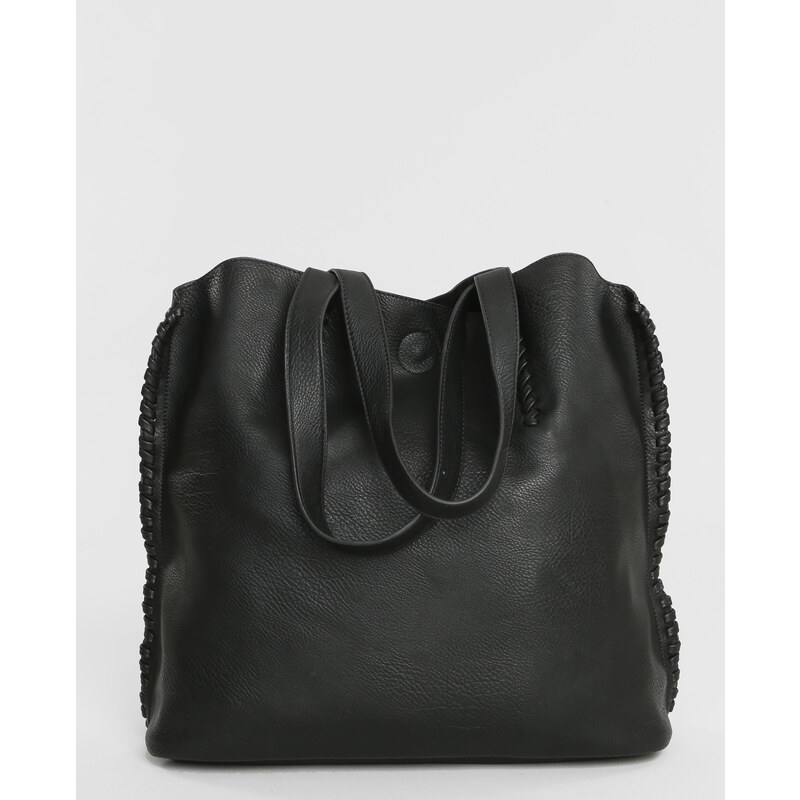 Große Tasche + Clutch Schwarz, Größe 00 -Pimkie- Mode für Damen